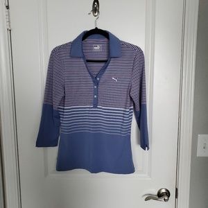 Puma striped golf shirt